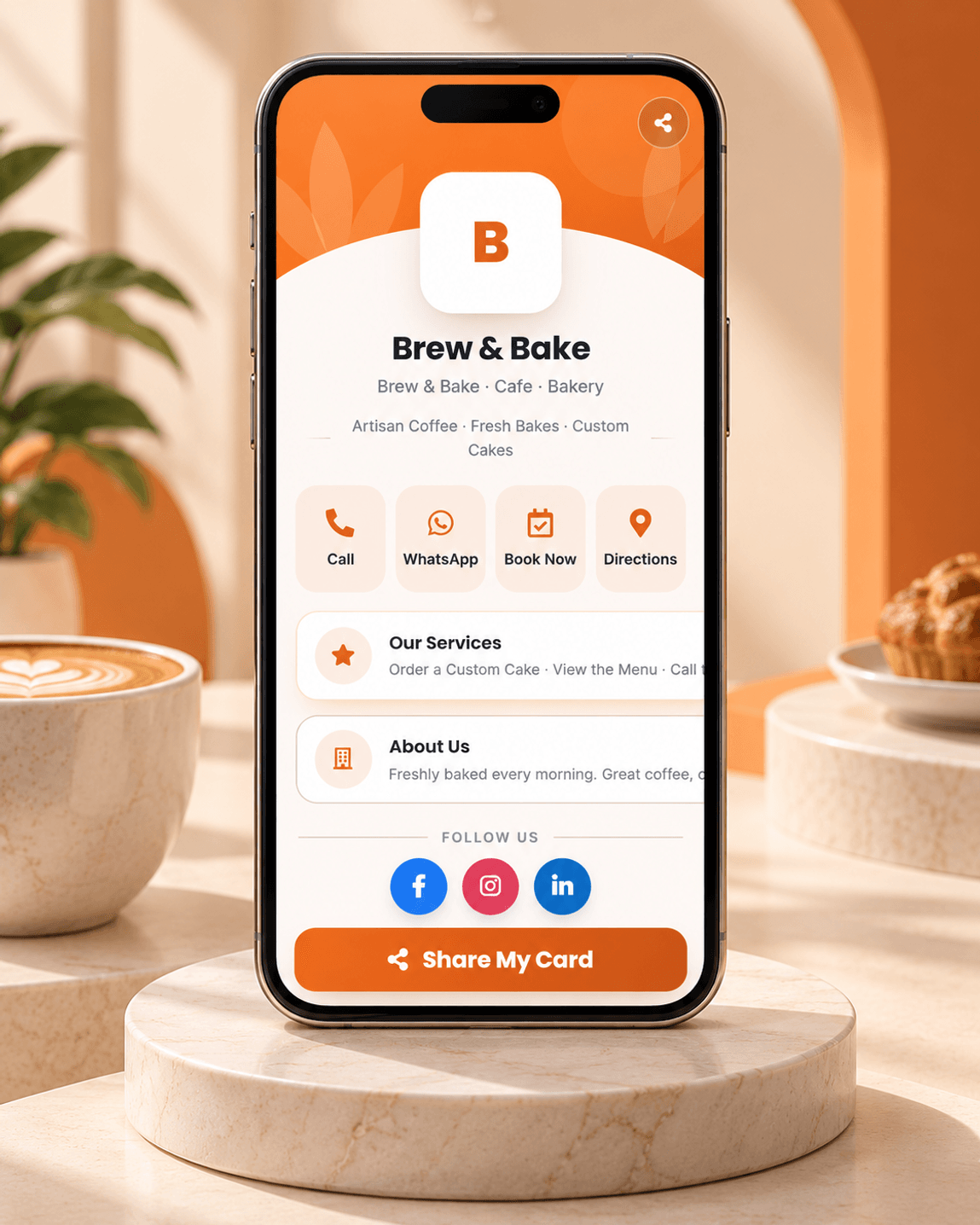 Bloom Profile Digital Business Card — digital business card template