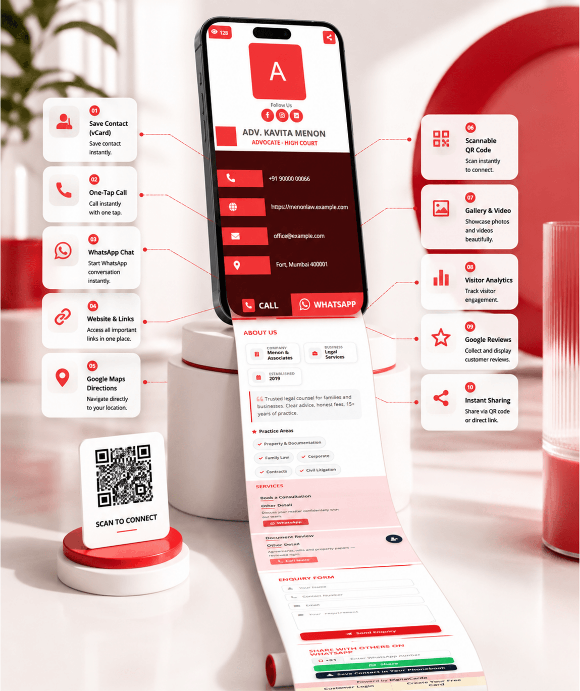 Crimson Digital Business Card digital business card — view 3 of 4 (thumbnail)
