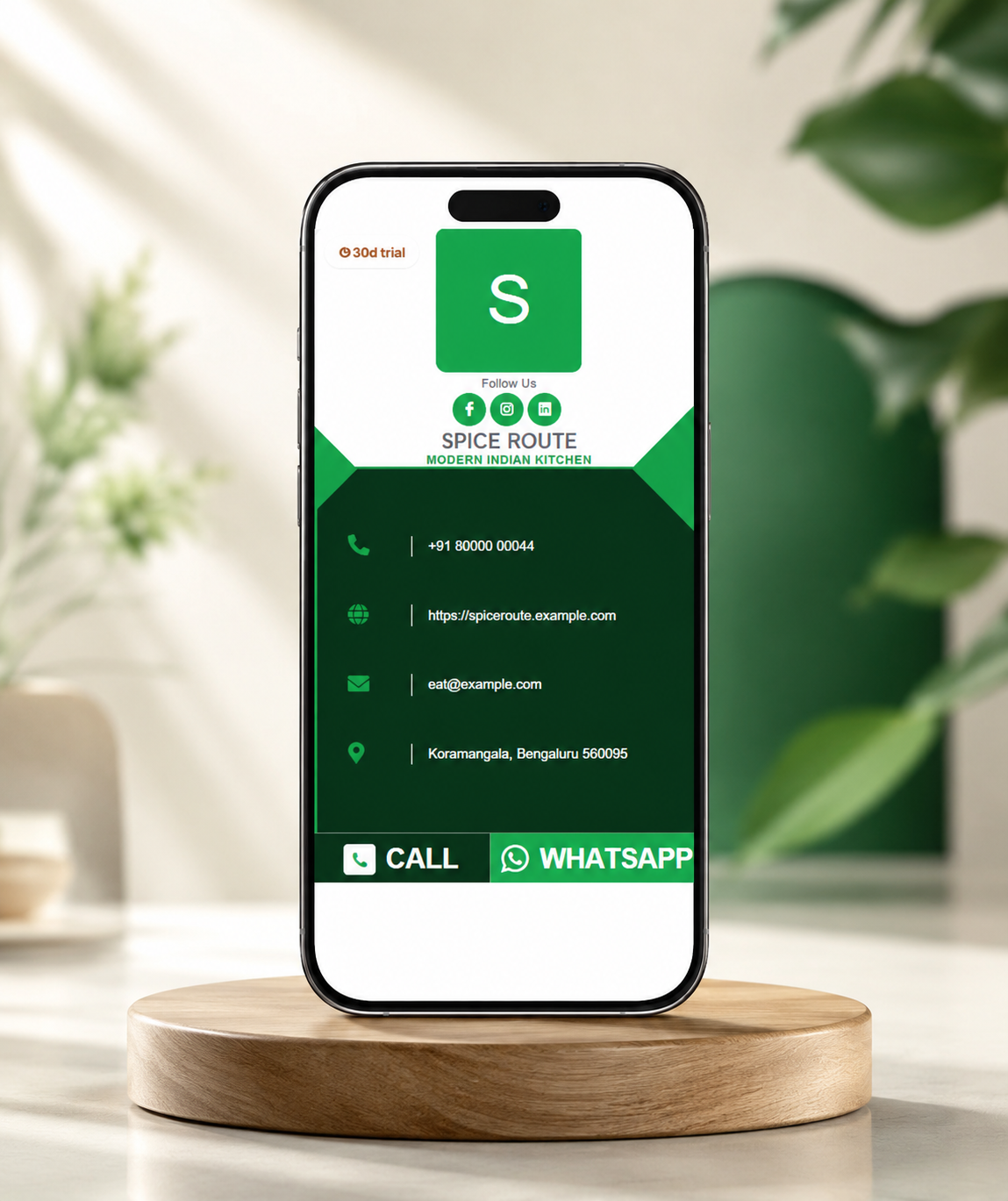 Emerald Digital Business Card digital business card — view 3 of 4 (thumbnail)