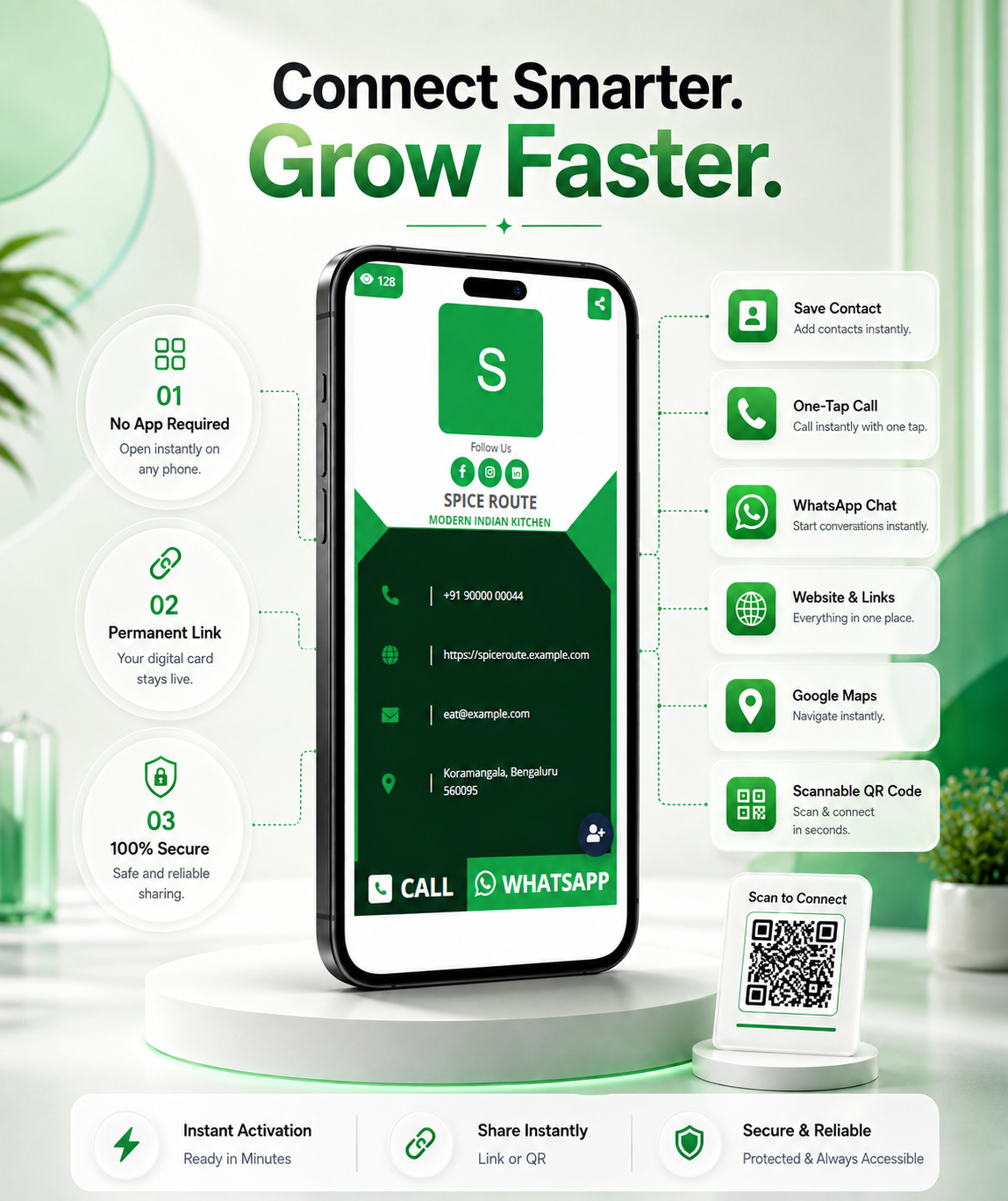 Emerald Digital Business Card digital business card — view 4 of 4 (thumbnail)