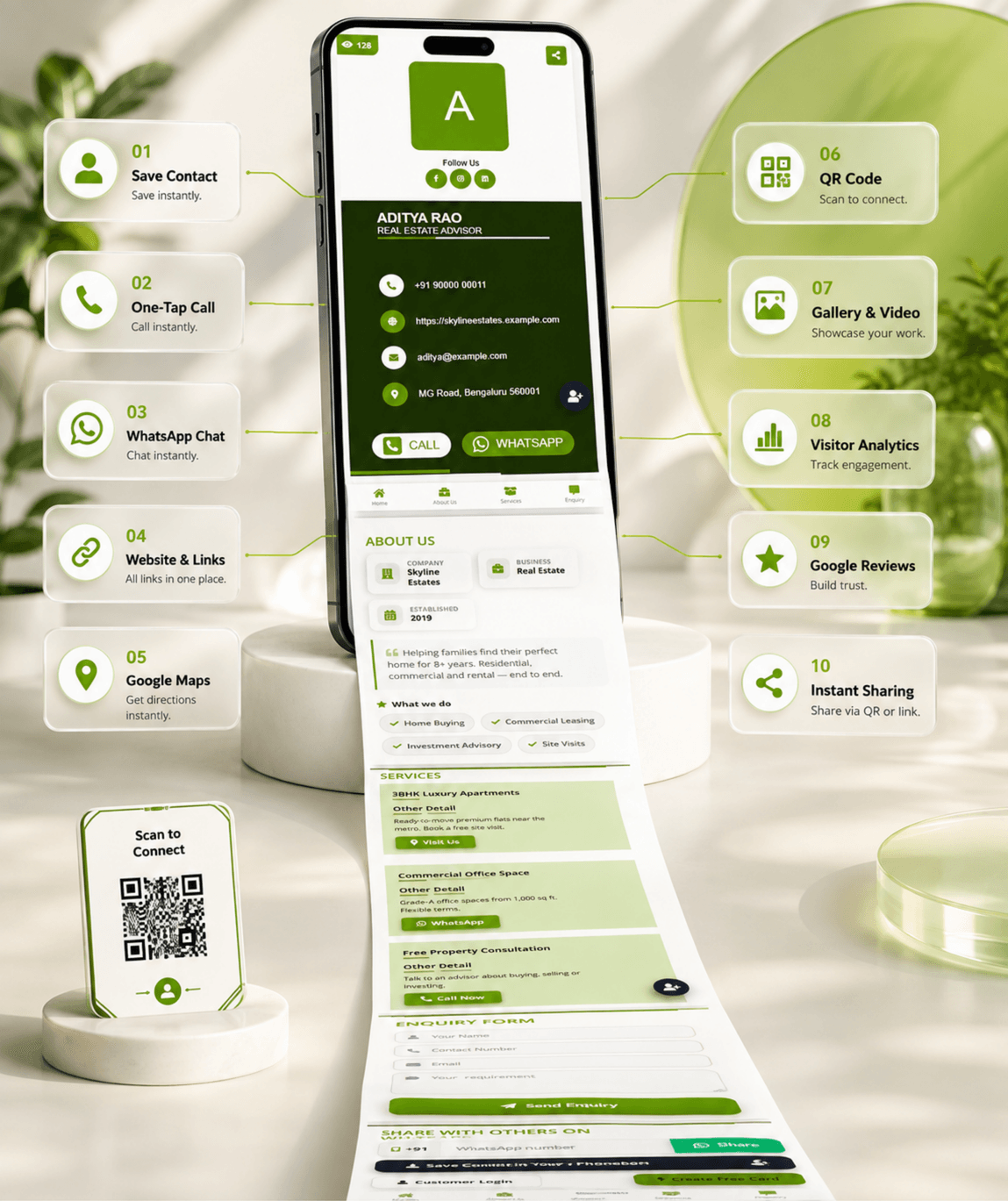 Lime Digital Business Card digital business card — view 3 of 4 (thumbnail)