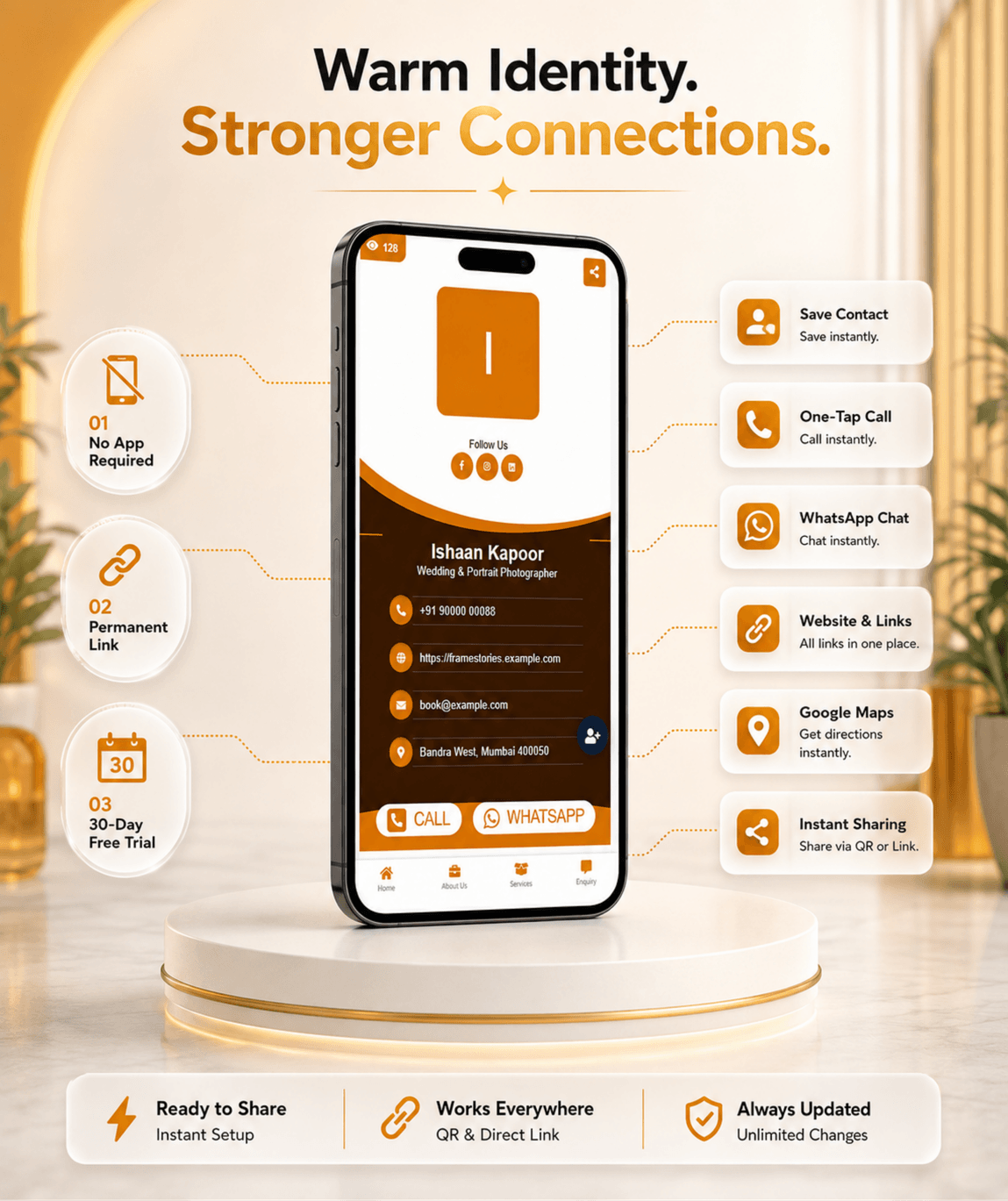 Marigold Digital Business Card digital business card — view 4 of 4 (thumbnail)