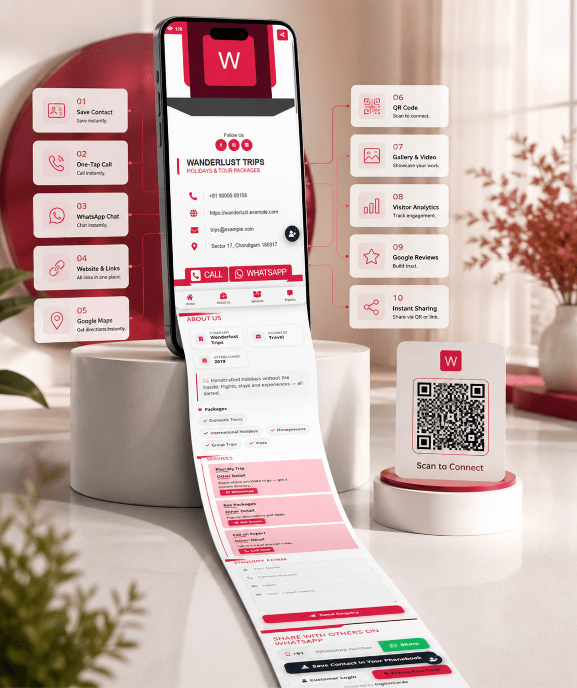 Ruby Digital Business Card digital business card — view 3 of 4 (thumbnail)